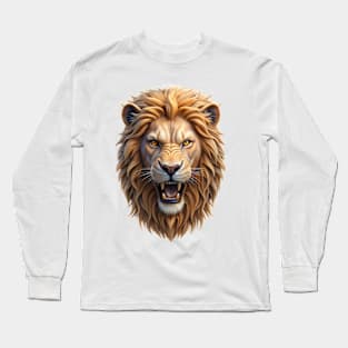 3D Lion Head Long Sleeve T-Shirt